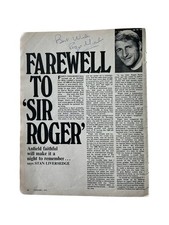 Roger Hunt Autograph Liverpool