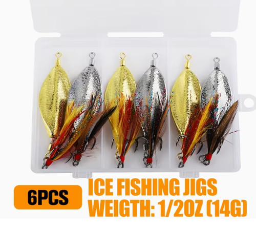 14g fishing spinner spoons - x,