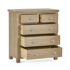 Memphis Limed Oak 3 + 2 Drawer