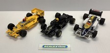 A SCALEXTRIC 80s F1s C434 LOTUS HONDA C369 WILLIAMS HONDA C425 LOTUS RENAULT 98T