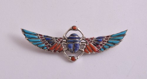 Egyptian scarab silver - scarab,