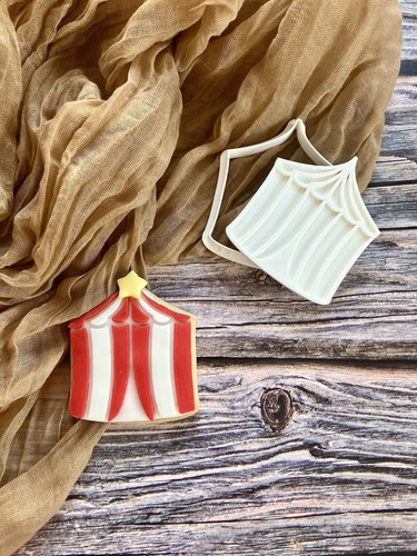 Circus tent cookie - cutter, and