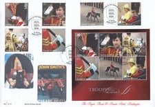 Trooping the Colour MS + stamps GB Pub FDC Tallents 2005 CLEARANCE 9/10 (74221)