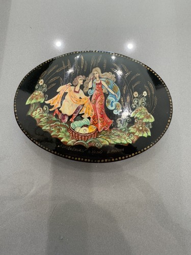 Vintage russian lacquer box - vintage,