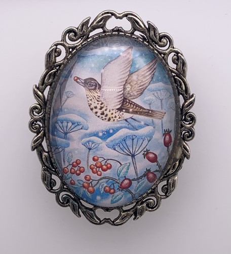 Vintage style glass cabochon - vintage,
