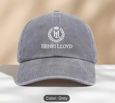 Henri Lloyd Vintage Inspired Washed Cap Summer Hat One Size Unisex Light Grey