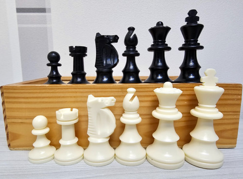 Vintage antique plastic chess - antique,