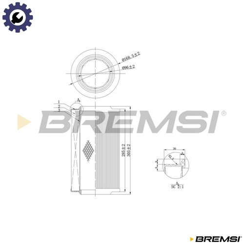 Air filter fa0115 for - air,