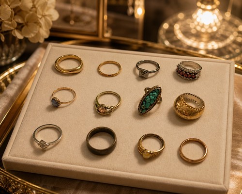 Vintage ring bundle - vintage, lot