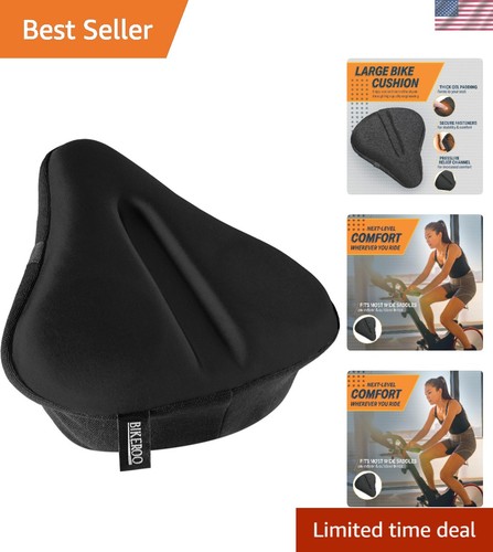 Padded gel bike seat cushion - bike,