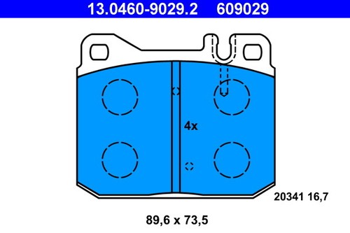 Brake pad set - pad, disc