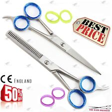 DOG GROOMING THINNING SCISSORS ThICK HAIR FUR EAR FACE COAT TRIMMING PET SHEARS