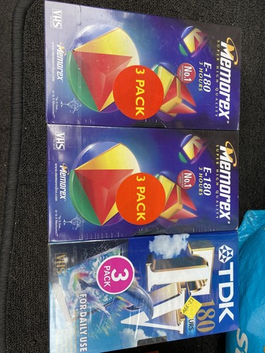 Memorex tdk e180 blank tapes - e180,