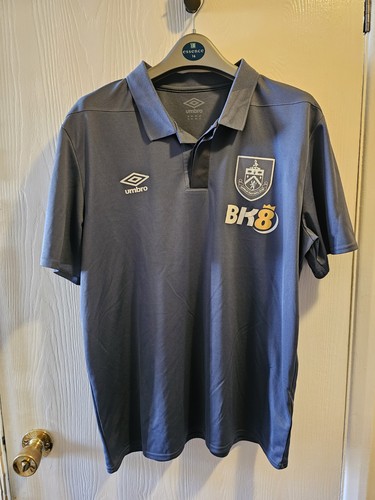 Burnley umbro grey polo - burnley, shirt