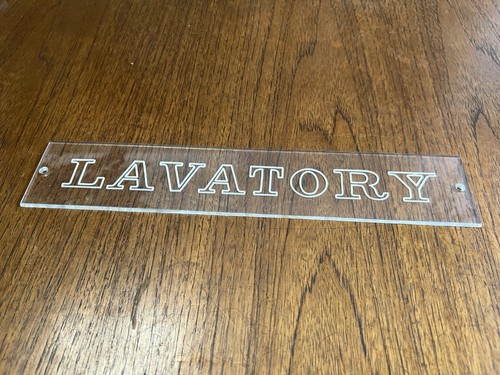 Vintage perspex engraved - perspex,
