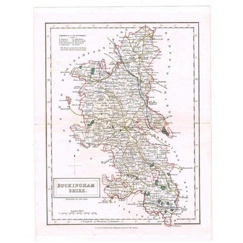 Antique coloured map - map,