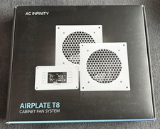 Airplate T8, Home Theatre and AV Quiet Cabinet Cooling Dual-Fan System, 6 Inch