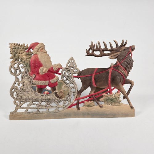 Antique santa sleigh - santa,