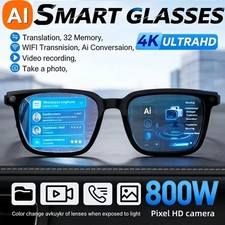 4K Smart Glasses HD Camera