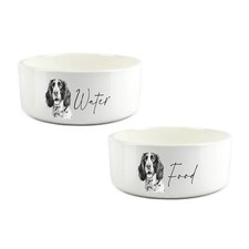 Springer Spaniel Pet Bowl Set