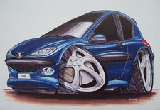 Vauxhall 206 Classic Car Print