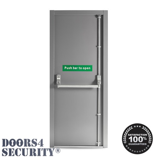 Fire exit door with - exit, point