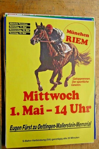Poster gallopprennen munich - gallopprennen,