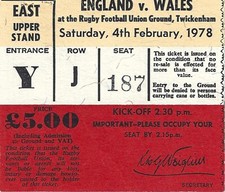 England v Wales 4 February