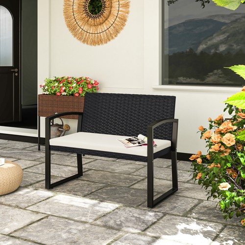 Seater garden bench rattan - 2,