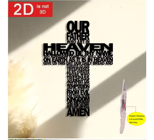 Lords prayer crucifix wall - lords,
