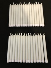 30 Flameless Flickering Taper Candles with 1 Remote Control and Timer