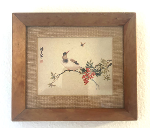 Vintage asian hand painted - hand,
