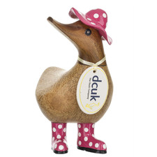 DCUK Ducky Spotty Pink Hat &