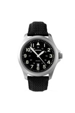 Sekonda Gents Black Padded Fabric Strap 42mm Military Watch 3347