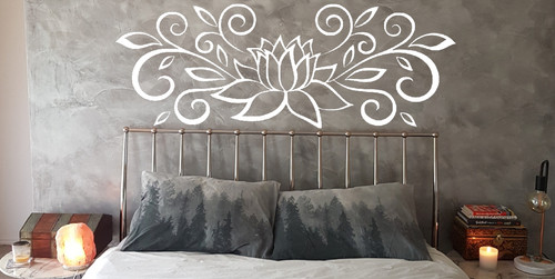 Lotus flower wall decal - lotus,
