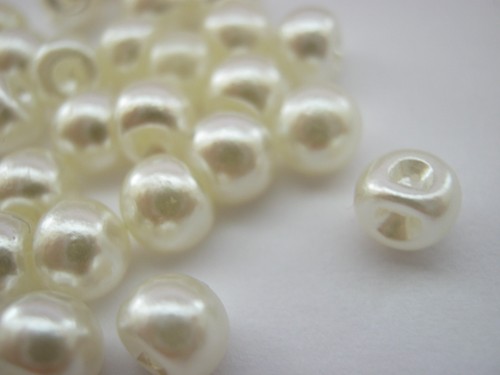 Ivory pearl sewing - ivory, 6mm