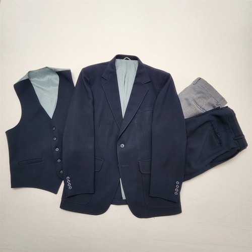 Vtg penney 42r 34x30 navy - penney,