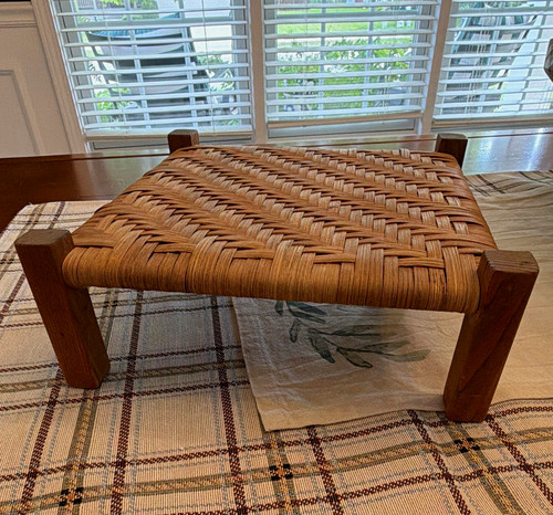 Square woven split reed - woven, wood