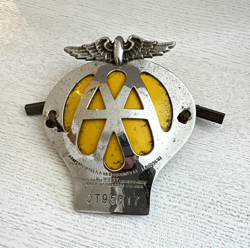 Vintage metal car grille - aa,