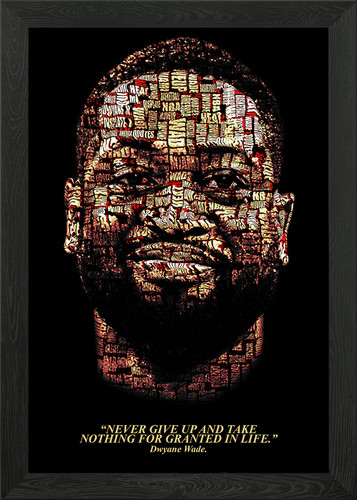 Dwyane wade quote - quote, framed