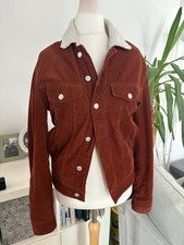H&M Cord Faux Shearling Jacket XS