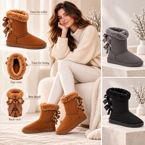 Women faux suede winter - women’s,