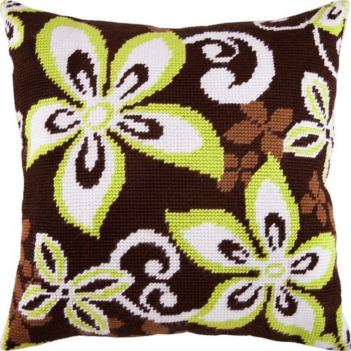 Needlepoint embroidery cushion - needlepoint,