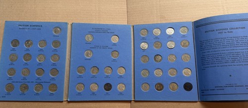 Whitman sixpences coin - whitman, folder