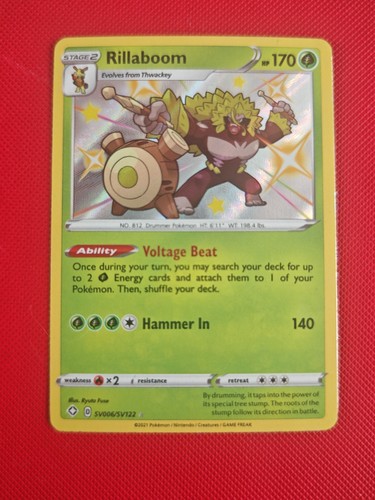Rillaboom sv006 sv122 shiny - sv006/sv122,