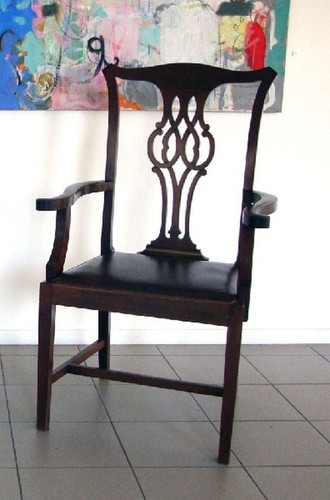 Armchair mahogany and - mahogany,