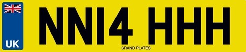 Nah number plate - number, way