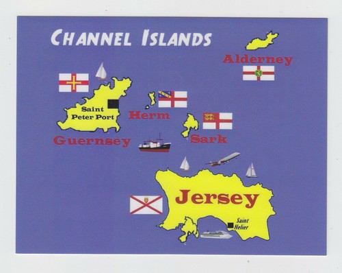 Mint map postcard the - map, of