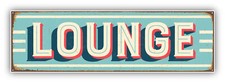 Lounge Vintage Vinyl Sticker Decal