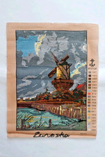 Vintage Anchor Windmill Scene